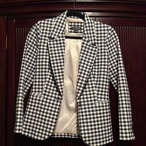 Worn once. Jcrew blazer. Gingham